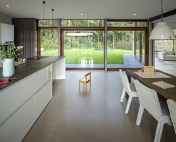 Дизайн Кухни С Панорамными Окнами Фото