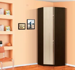 Угловой шкаф для одежды в спальню в современном стиле фото