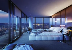Фото спальни с панорамными окнами фото