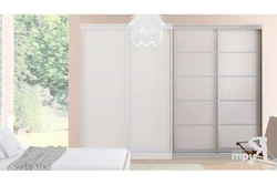 White wardrobe for bedroom photo design