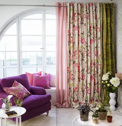 Colored Curtains In The Bedroom Interior