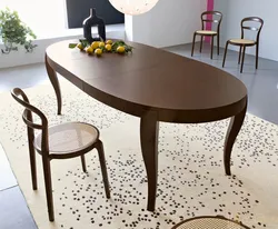 Овальный стол для кухни фото дизайн