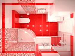 Photo of a red bathroom