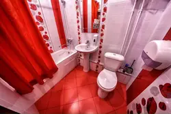 Photo of a red bathroom