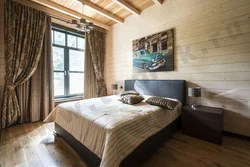 Bedrooms In A Timber House Photo