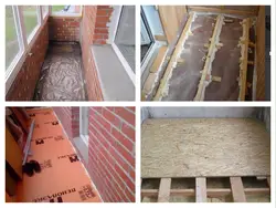 How to insulate the loggia floor photo