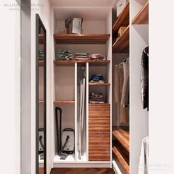 Storage room design in a one-room apartment