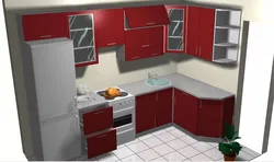 Встроенная плита на маленькой кухне фото