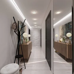 Renovation of a long corridor in an apartment with your own photos