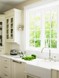 Types of kitchen design with window