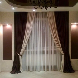 Wenge curtains for the living room photo