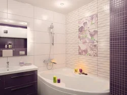 Tile wall design for small bathroom