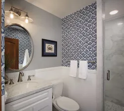 Tile wall design for small bathroom