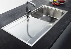 Мыйка для кухні з нержавеючай сталі фота