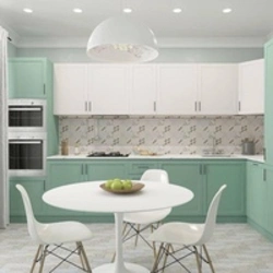 Kitchen dining room design in light colors