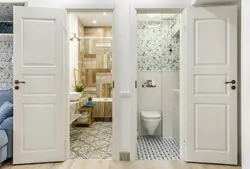 Inexpensive doors for bathrooms and toilets photo