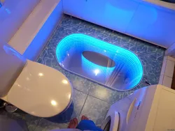Banyoda fotoşəkildə LED şeridi