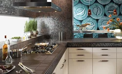 Тарҳи backsplash сафолҳои ошхона