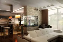 Modern Design Kitchen Living Room With Balcony