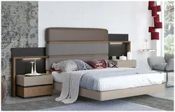 Дизайн спальни с одной тумбой