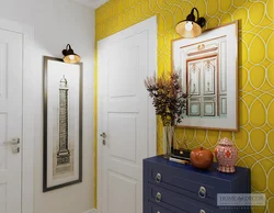 Yellow hallway interior