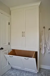 Built-in wardrobes in the bathroom photo