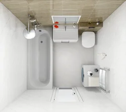 Дәретханасы бар әдеттегі ванна бөлмесінің дизайны