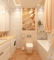 Звычайны дызайн ваннага пакоя з туалетам