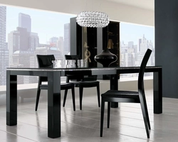 Гостиная со столом и стульями дизайн