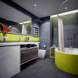 Bathroom and kitchen design in one room