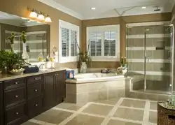 Bathroom and kitchen design in one room