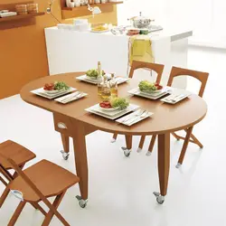 Photo of sliding tables for the kitchen