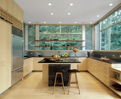 Стеклянные кухни к дому дизайн