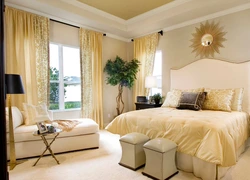 Golden Bedroom Interior