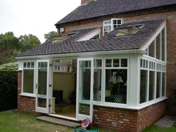 Kitchen extension to house photo