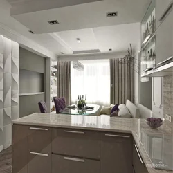 Design Long Kitchen Living Room