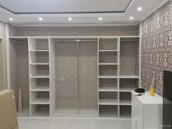 Wardrobe in the living room, creating the interior