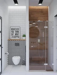 Modern Bathroom Design With Toilet And Shower