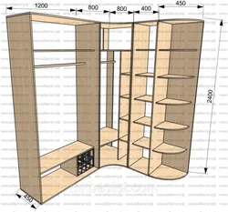 Samples of corner cabinets in the hallway photo