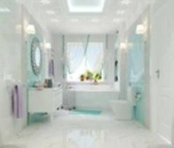 Дизайн ванны в пастельных тонах