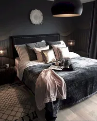 Спальня С Серой Кроватью Дизайн Фото