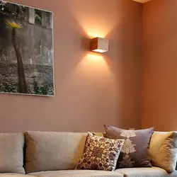 Wall lamps in the living room photo modern