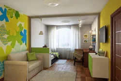 Дизайн гостиной и детской в одной комнате 20 кв м