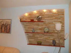Дизайн ниши в стене на кухне фото