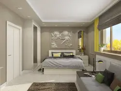 Bedroom interior in a two-room apartment