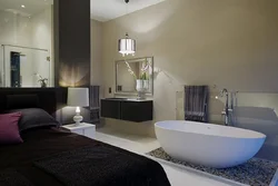 Photo Of Bedroom And Bathroom Interior