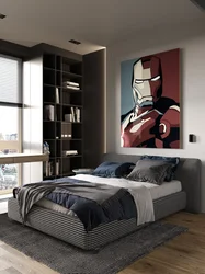 Young man's bedroom design photo