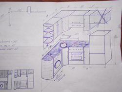 Замеры и дизайн проект кухни