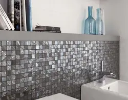 Bathroom design with mirror mosaic