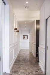 Photo of floors in a narrow hallway